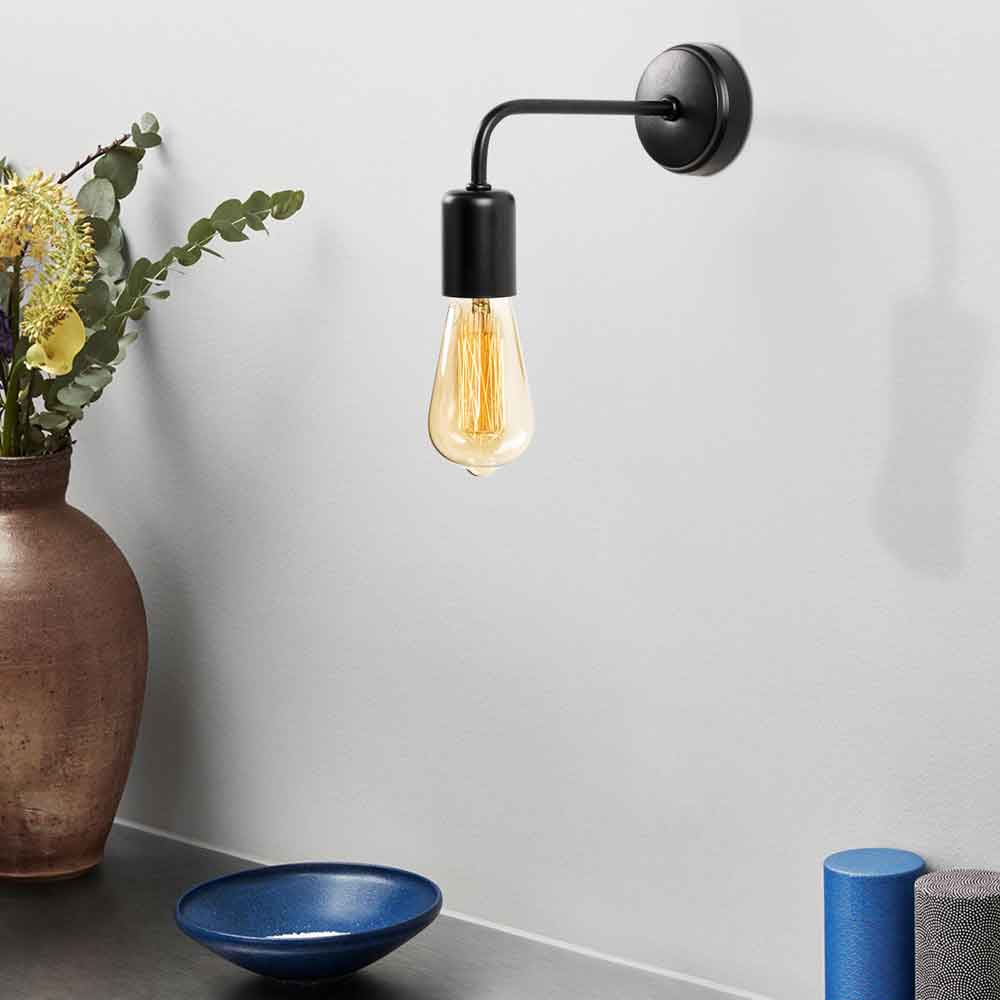 Denge Metal Wall Lamp in Black