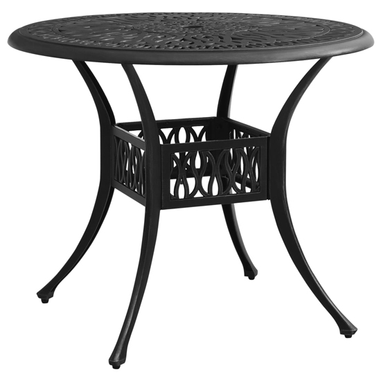 Denver Cast Aluminium 3 Piece Bistro Set In Black