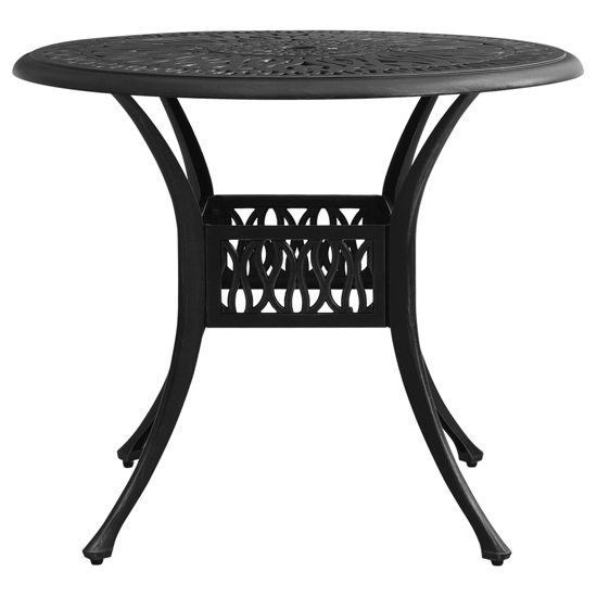 Denver Cast Aluminium 3 Piece Bistro Set In Black