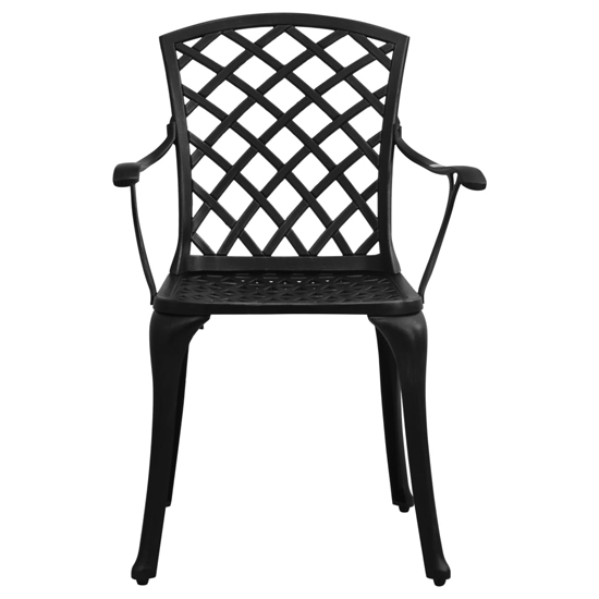 Denver Cast Aluminium 3 Piece Bistro Set In Black