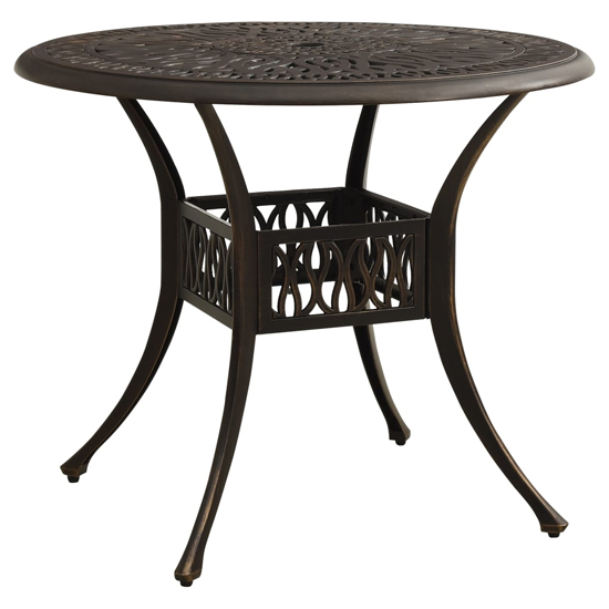 Denver Cast Aluminium 3 Piece Bistro Set In Bronze
