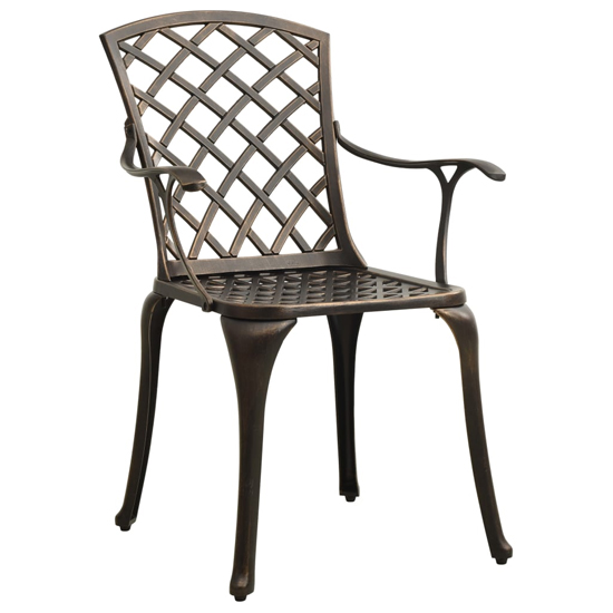 Denver Cast Aluminium 3 Piece Bistro Set In Bronze