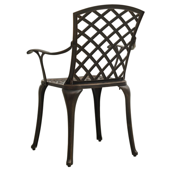 Denver Cast Aluminium 3 Piece Bistro Set In Bronze