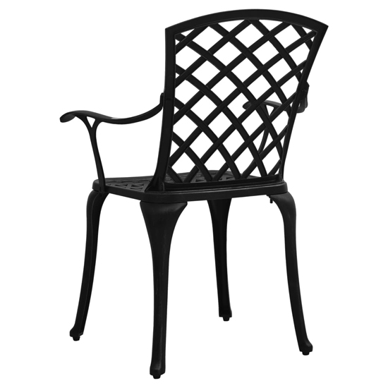 Denver Cast Aluminium 5 Piece Bistro Set In Black