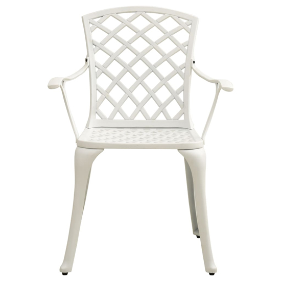Denver Cast Aluminium 5 Piece Bistro Set In White
