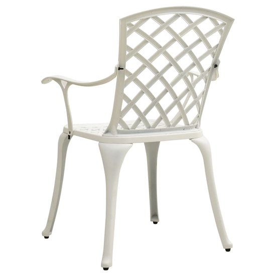 Denver Cast Aluminium 5 Piece Bistro Set In White