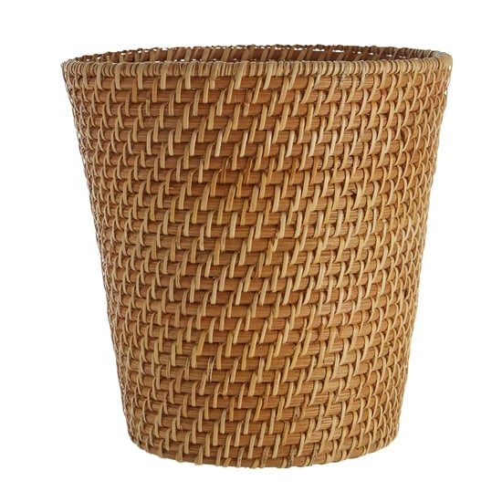 Denver Rattan Waste Basket In Natural