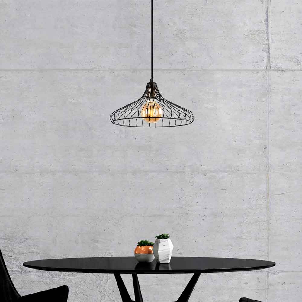 Depay Metal Ceiling Pendant Light in Black