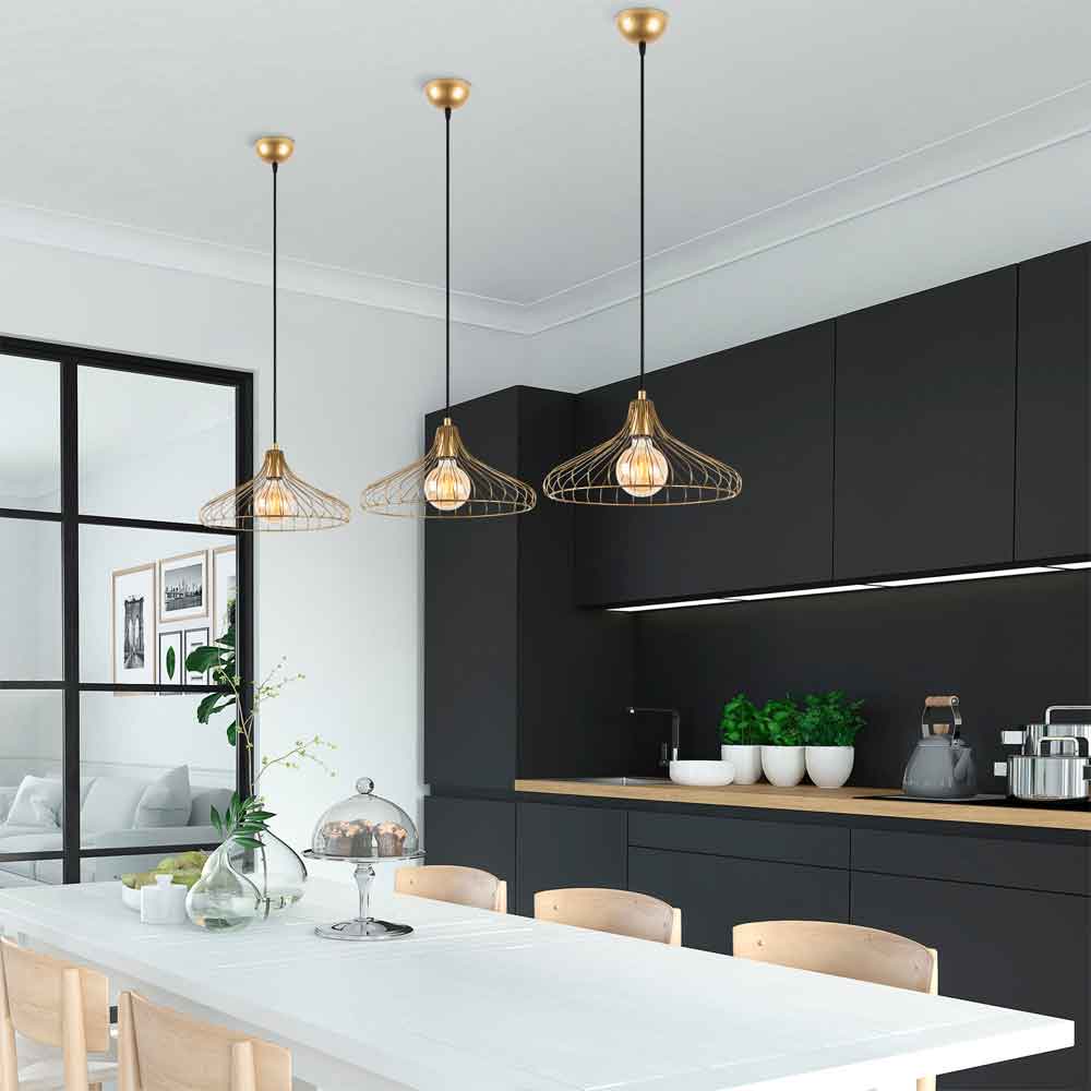 Depay Metal Ceiling Pendant Light in Gold