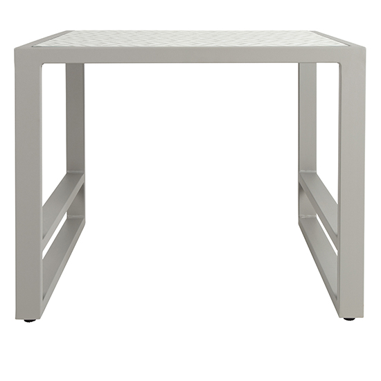 Derby Outdoor Patterned Glass Top Side Table In Grey_2
