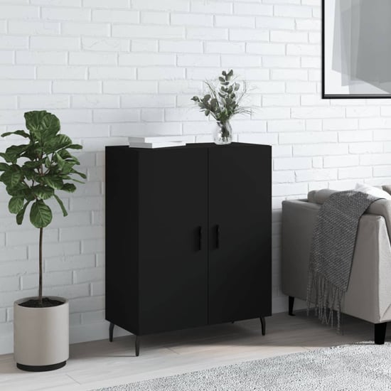 Product photograph of Derby Wooden Sideboard With 2 Doors In Black from Furniture in Fashion