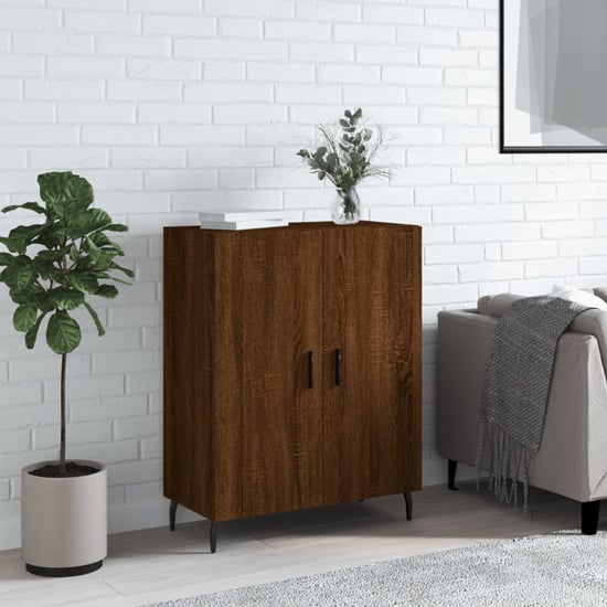 Product photograph of Derby Wooden Sideboard With 2 Doors In Brown Oak from Furniture in Fashion