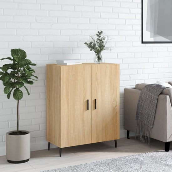 Product photograph of Derby Wooden Sideboard With 2 Doors In Sonoma Oak from Furniture in Fashion