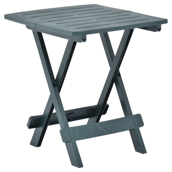 Read more about Derik outdoor folding plastic dining table in green