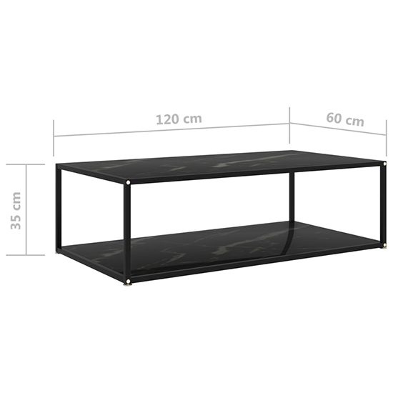 Dermot Large Glass Coffee Table In Black Marble Effect_5