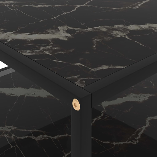 Dermot Small Glass Coffee Table In Black Marble Effect_4