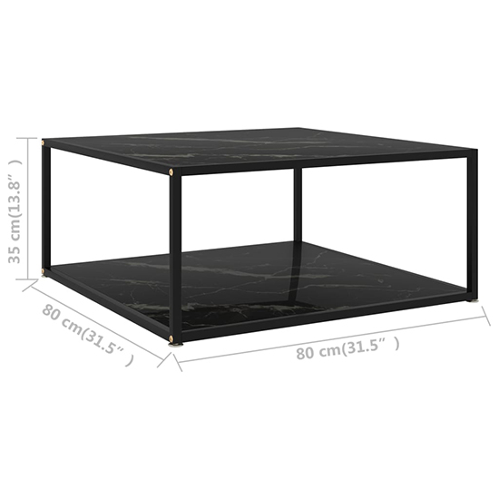 Dermot Small Glass Coffee Table In Black Marble Effect_5