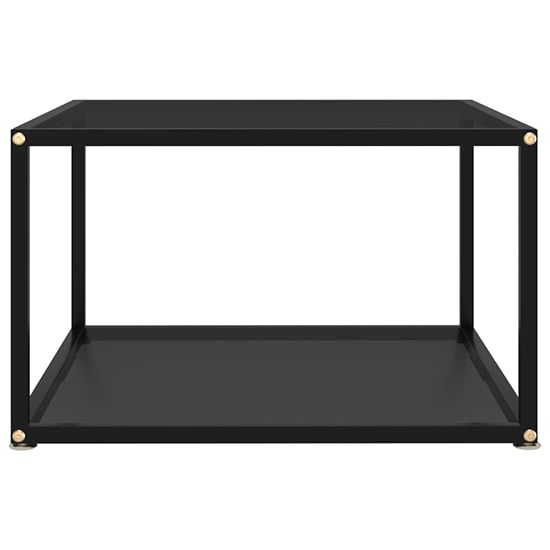 Dermot Square Black Glass Coffee Table With Black Metal Frame_2