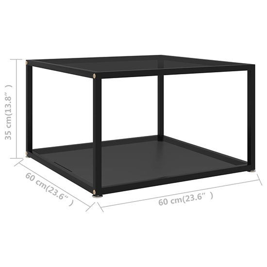 Dermot Square Black Glass Coffee Table With Black Metal Frame_5