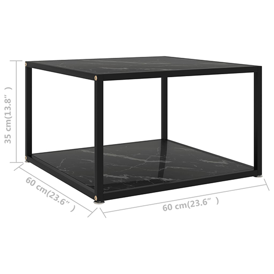 Dermot Square Glass Coffee Table In Black Marble Effect_5