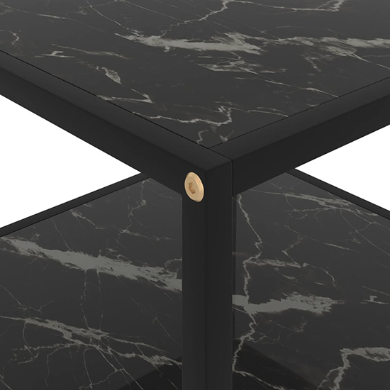 Dermot Square Glass Coffee Table In Black Marble Effect_4