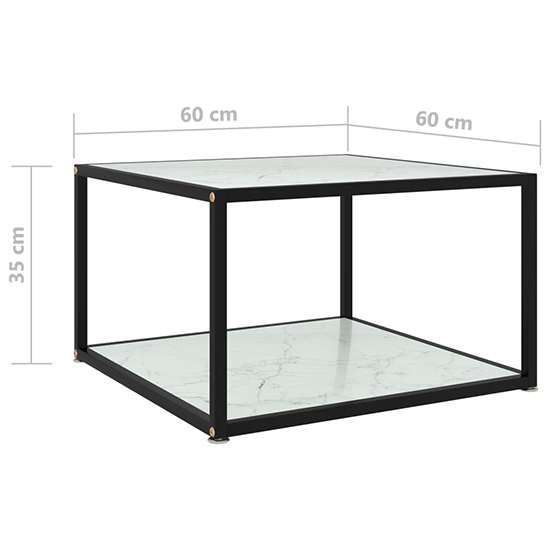 Dermot Square Glass Coffee Table In White Marble Effect_3
