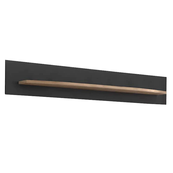 Read more about Derry wooden wall shelf in artisan oak and graphite