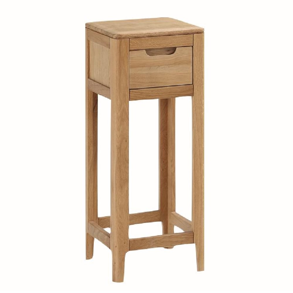 Derry Wooden Telephone Table With 1 Drawer In Oak