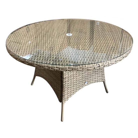 Derya Glass Top 135cm Dining Table With 6 Stacking Chairs_2