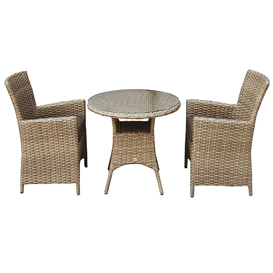 Derya Glass Top 70cm Wicker Bistro Dining Table In Natural_2