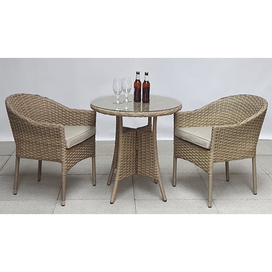 Derya Glass Top 70cm Wicker Bistro Dining Table In Natural_3