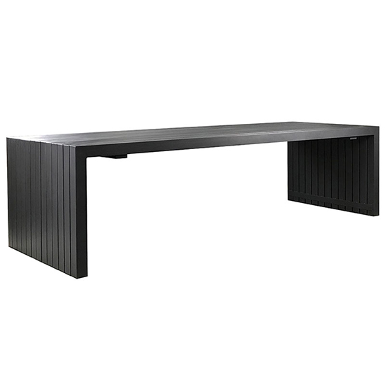 Read more about Dunstar outdoor 280cm aluminium dining table in charcoal