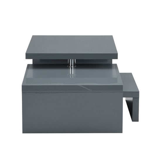 Design Rotating High Gloss Coffee Table With 3 Tops In Grey_6