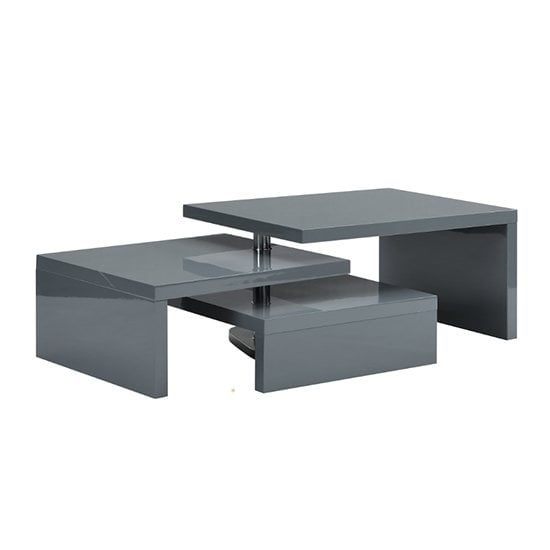 Design Rotating High Gloss Coffee Table With 3 Tops In Grey_10
