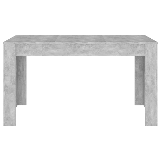 Desirus Rectangular Wooden Dining Table In Concrete Effect