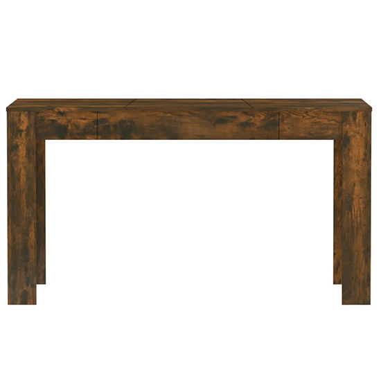 Desirus Rectangular Wooden Dining Table In Smoked Oak