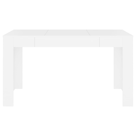 Desirus Rectangular Wooden Dining Table In White