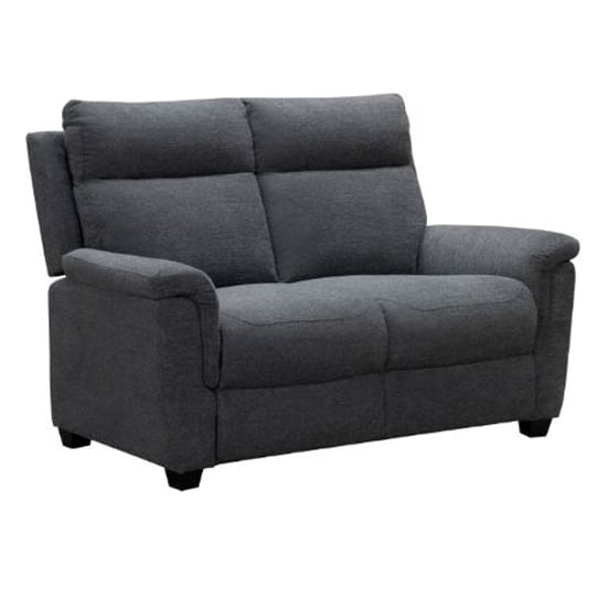 Read more about Dessel chenille fabric fixed 2 seater sofa in grey