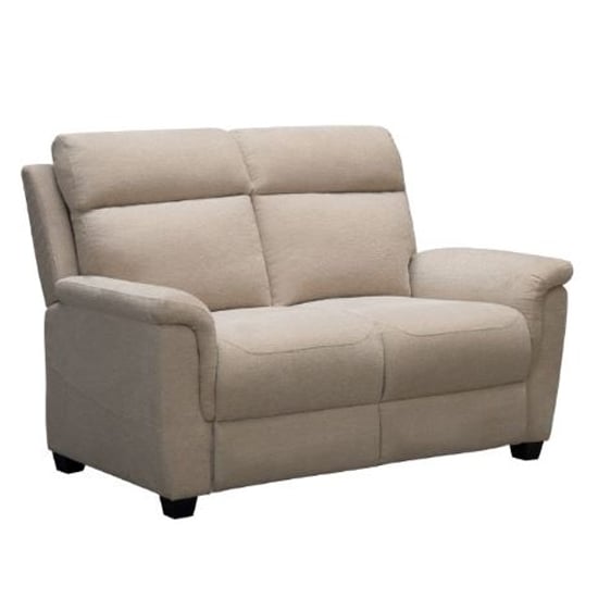 Read more about Dessel chenille fabric fixed 2 seater sofa in natural