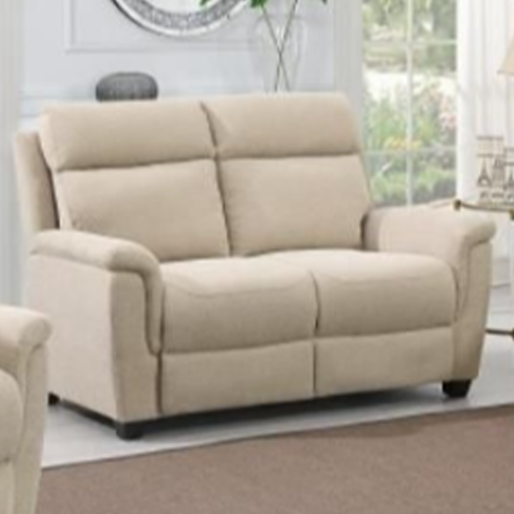 dessel fabric electric recliner 2 seater sofa in natural-image-96887