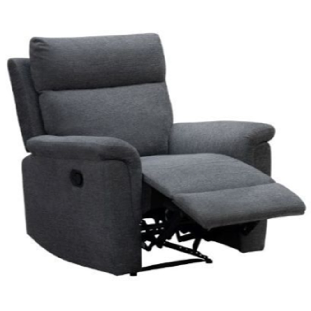 dessel fabric recliner 1 seater sofa chair in grey-image-96874