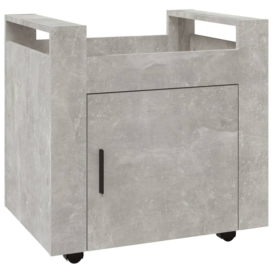 Destin Wooden Office Pedestal Trolley In Concrete Effect_3