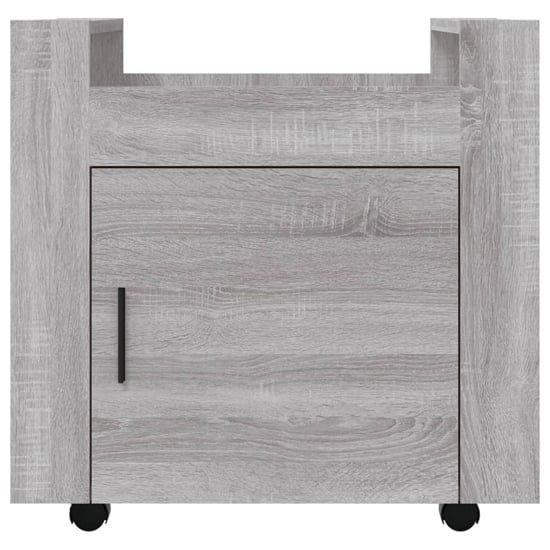 Destin Wooden Office Pedestal Trolley In Grey Sonoma Oak_4