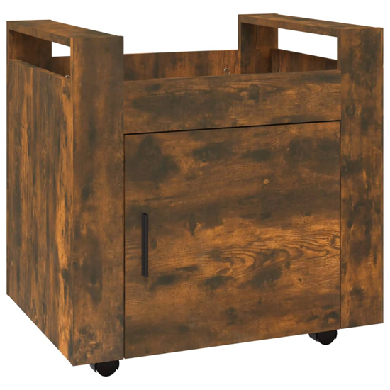 Destin Wooden Office Pedestal Trolley In Smoked Oak_3