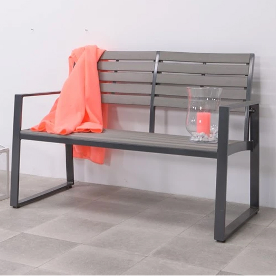 Photo of Detrake garden seating bench in carbon black