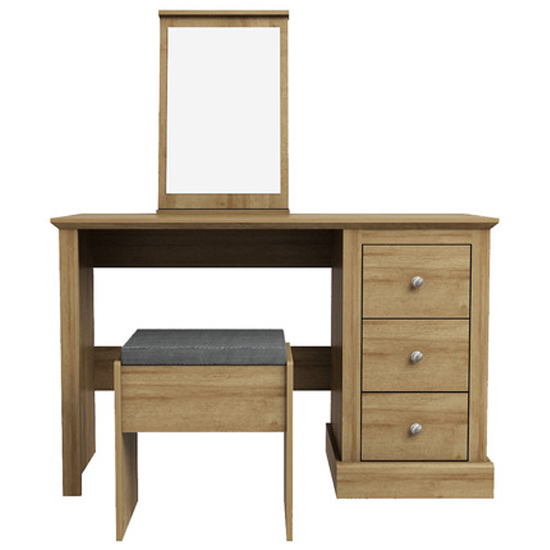 Photo of Devan wooden dressing table set in oak