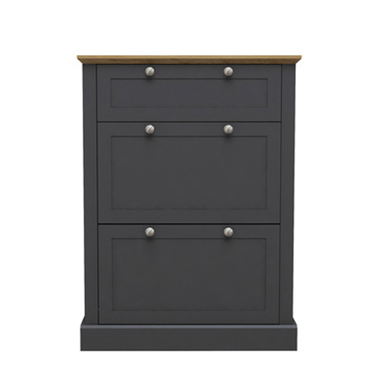 Read more about Devan wooden shoe storage cabinet in charcoal