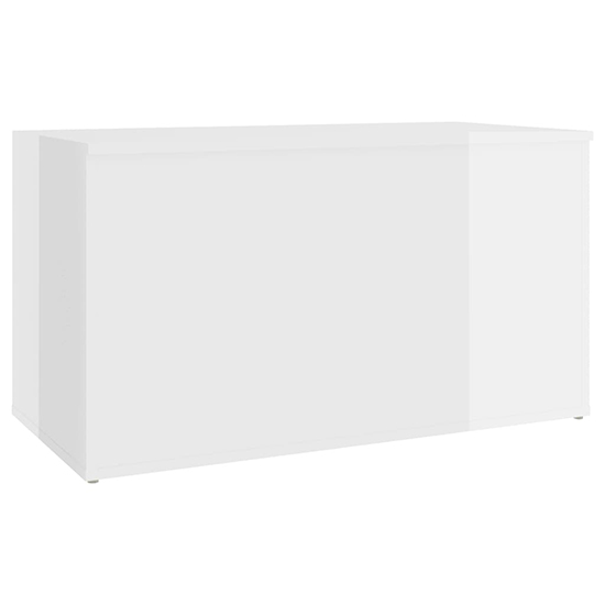 Devaun High Gloss Storage Blanket Box In White_4