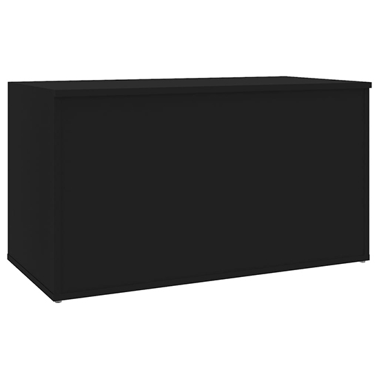 Devaun Wooden Storage Blanket Box In Black Furniture in Fashion