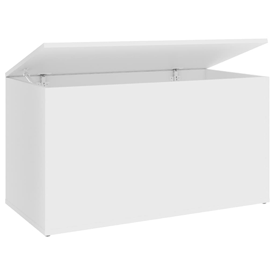 Devaun Wooden Storage Blanket Box In White